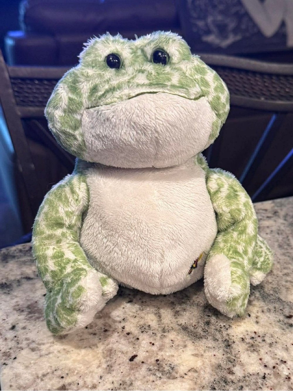 Vintage Webkinz Spotted Frog plush toy produced by Ganz